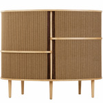 Audacious Highboard - Oak / Sugar Brown