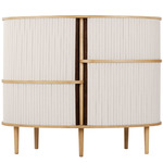 Audacious Highboard - Oak / White Sands