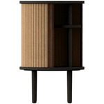 Audacious Side Table - Black Oak / Sugar Brown