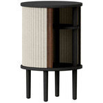 Audacious Side Table - Black Oak / White Sands