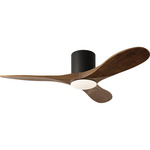 Maverick Smart Hugger Ceiling Fan - Midnight Black / Dark Walnut / Dark Walnut