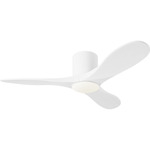 Maverick Smart Hugger Ceiling Fan - Matte White / Matte White / Matte White