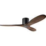 Maverick Smart Hugger Ceiling Fan - Midnight Black / Dark Walnut / Dark Walnut
