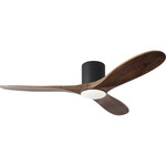 Maverick Smart Hugger Ceiling Fan - Midnight Black / Dark Walnut / Dark Walnut