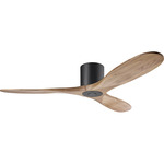 Maverick Smart Hugger Ceiling Fan - Midnight Black / Natural Honey / Natural Honey