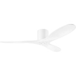 Maverick Smart Hugger Ceiling Fan - Matte White / Matte White / Matte White