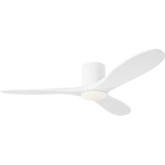 Maverick Smart Hugger Ceiling Fan - Matte White / Matte White / Matte White