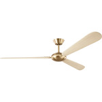 Pod Smart Ceiling Fan - Burnished Brass / Washed White Oak / Washed White Oak