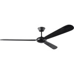 Pod Smart Ceiling Fan - Midnight Black / Ebony / Ebony