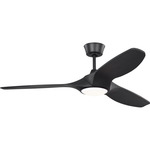 Selen Smart Color-Select Ceiling Fan with Light - Midnight Black / Midnight Black / Midnight Black