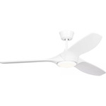 Selen Smart Color-Select Ceiling Fan with Light - Matte White / Matte White / Matte White