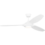 Selen Smart Color-Select Ceiling Fan with Light - Matte White / Matte White / Matte White