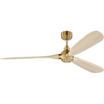 Valiant Smart Ceiling Fan - Burnished Brass / Washed White Oak / Washed White Oak