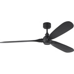 Valiant Smart Ceiling Fan - Matte Black / Matte Black / Midnight Black