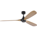 Valiant Smart Ceiling Fan - Midnight Black / Natural Honey / Natural Honey
