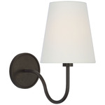 Lyndsie Cordless Wall Sconce - Aged Iron / Linen