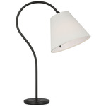Dume Table Lamp - Aged Iron / Linen