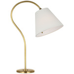 Dume Table Lamp - Hand-Rubbed Antique Brass / Linen