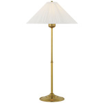 Soren Table Lamp - Hand-Rubbed Antique Brass / Silk Pleated