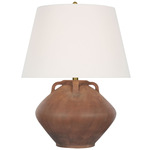 Brewer Table Lamp - Natural Terracotta / Linen