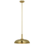 Cyrus Pendant - Hand-Rubbed Antique Brass / White Glass