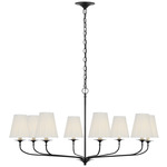 Knox Chandelier - Bronze / Silk Pleated