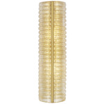 Claude Linear Wall Sconce - Hand-Rubbed Antique Brass / Gold Graniglia Glass