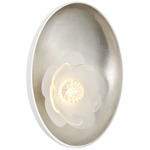 Petaluma Wall Sconce - Burnished Silver Leaf / Etched Glass