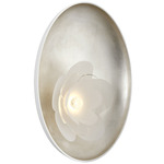 Petaluma Wall Sconce - Burnished Silver Leaf / Etched Glass