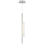 Windchime Pendant - Polished Nickel / Soft Etched