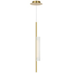 Windchime Pendant - Soft Brass / Soft Etched