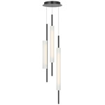 Windchime Multi Light Chandelier - Bronze / Soft Etched