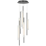 Windchime Multi Light Chandelier - Bronze / Soft Etched