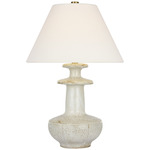 Temara Table Lamp - Corsican White / Linen