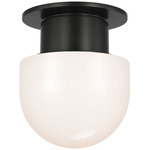 Callan Ceiling Flush Light - Bronze / White