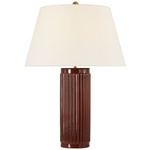 Ellora Table Lamp - Pomegranate / Linen
