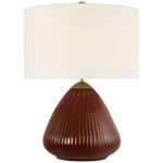Vesse Table Lamp - Pomegranate / Linen
