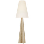 Crue Floor Lamp - Natural Maple / Linen