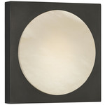 Dichotomy Square Wall Sconce - Bronze / Alabaster