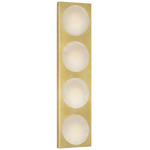 Dichotomy Linear Wall Sconce - Antique Burnished Brass / Alabaster