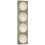 Dichotomy Linear Wall Sconce - Pewter / Alabaster