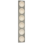 Dichotomy Linear Wall Sconce - Pewter / Alabaster