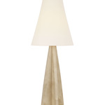 Crue Table Lamp - Natural Maple / Linen