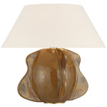 Delmar Table Lamp - Molten Amber / Linen