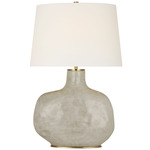 Beton Small Table Lamp - Antiqued White / Linen
