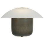 Blique Rechargable Table Lamp - Peacock / Soft Etched