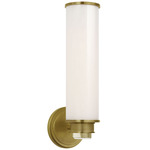 Percy Wall Sconce - Soft Brass / White