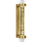 Theron Wall Sconce - Soft Brass / Clear Wavy