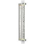 Theron Wall Sconce - Polished Nickel / Clear Wavy