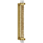 Theron Wall Sconce - Soft Brass / Clear Wavy